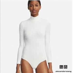 Grey Alexander Wang x Uniqlo body suit. Grey size large. Y2k